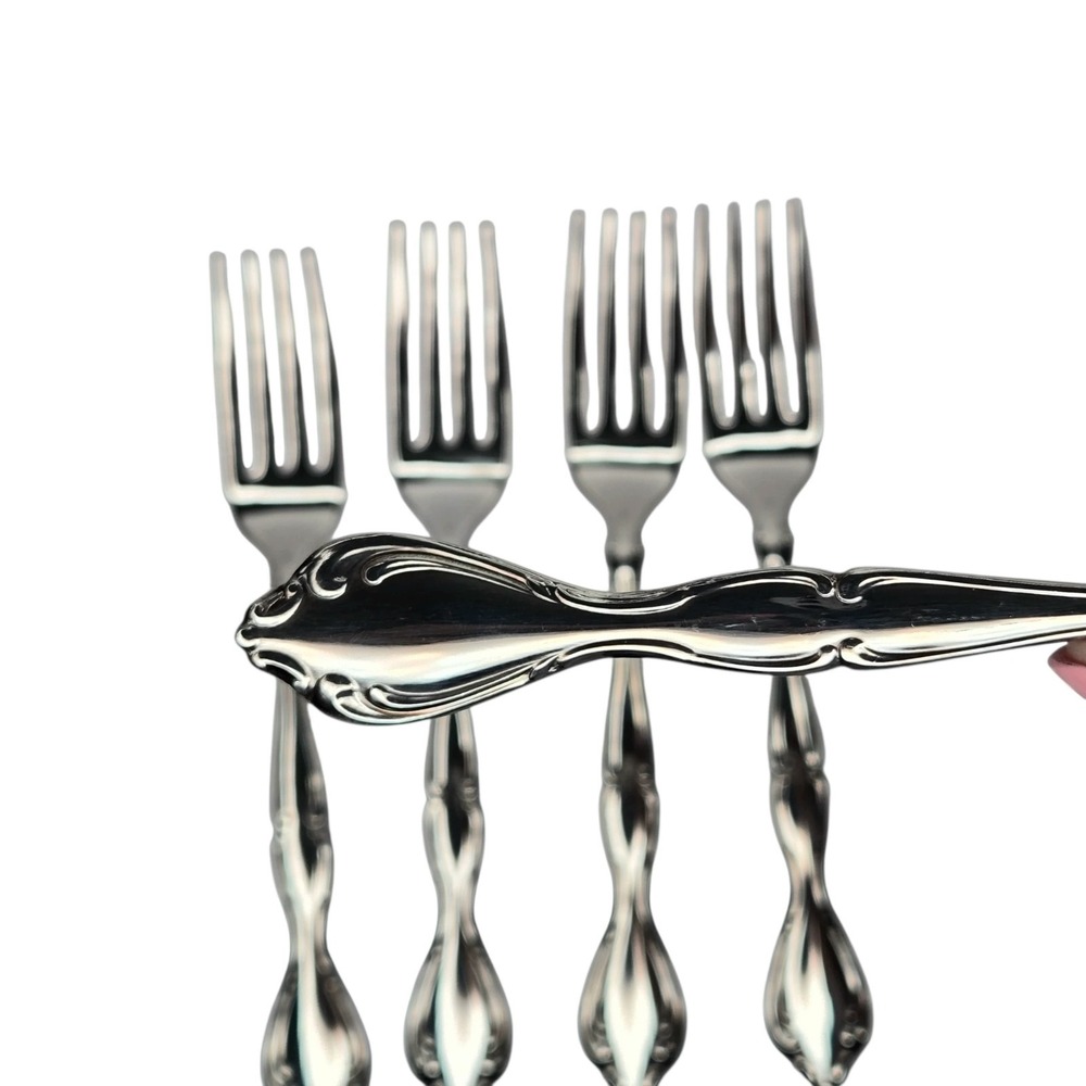 Set Of 4 Dinner Forks Oneida Community Cantata Stainless Flatware Y2